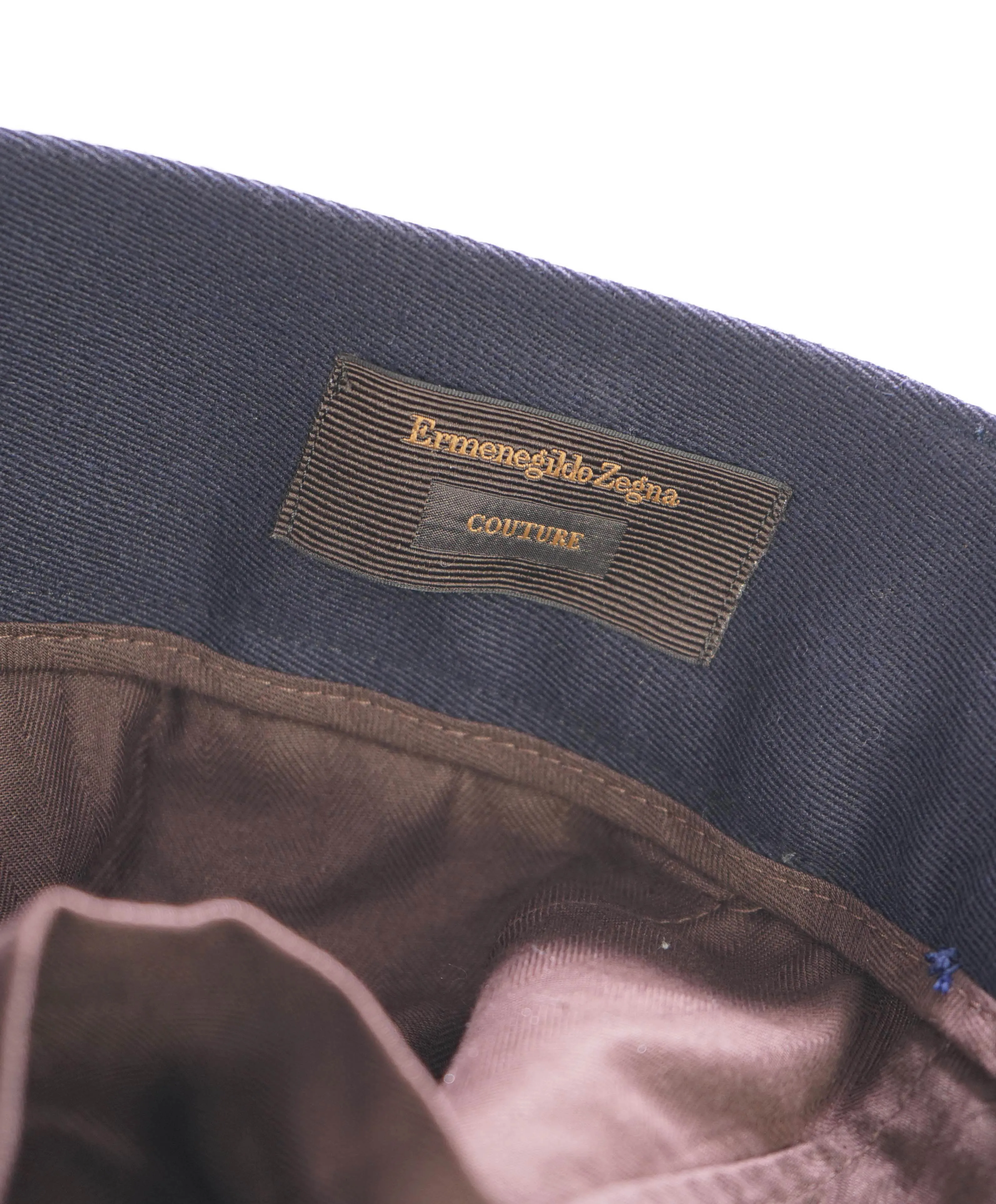 $1,395 ERMENEGILDO ZEGNA COUTURE XXX - Navy Wool Jogger Pants - 33W