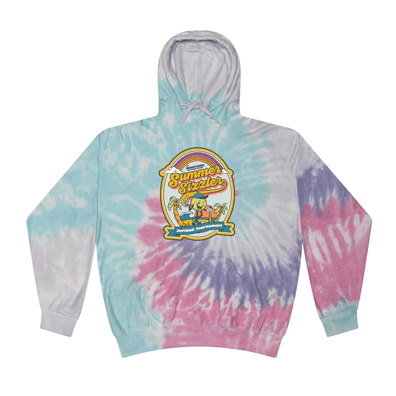 2024 Howard County Summer Sizzler - Tie Dyed Hoodie
