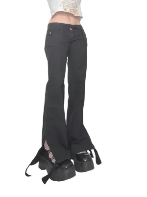 90s cargo black pants