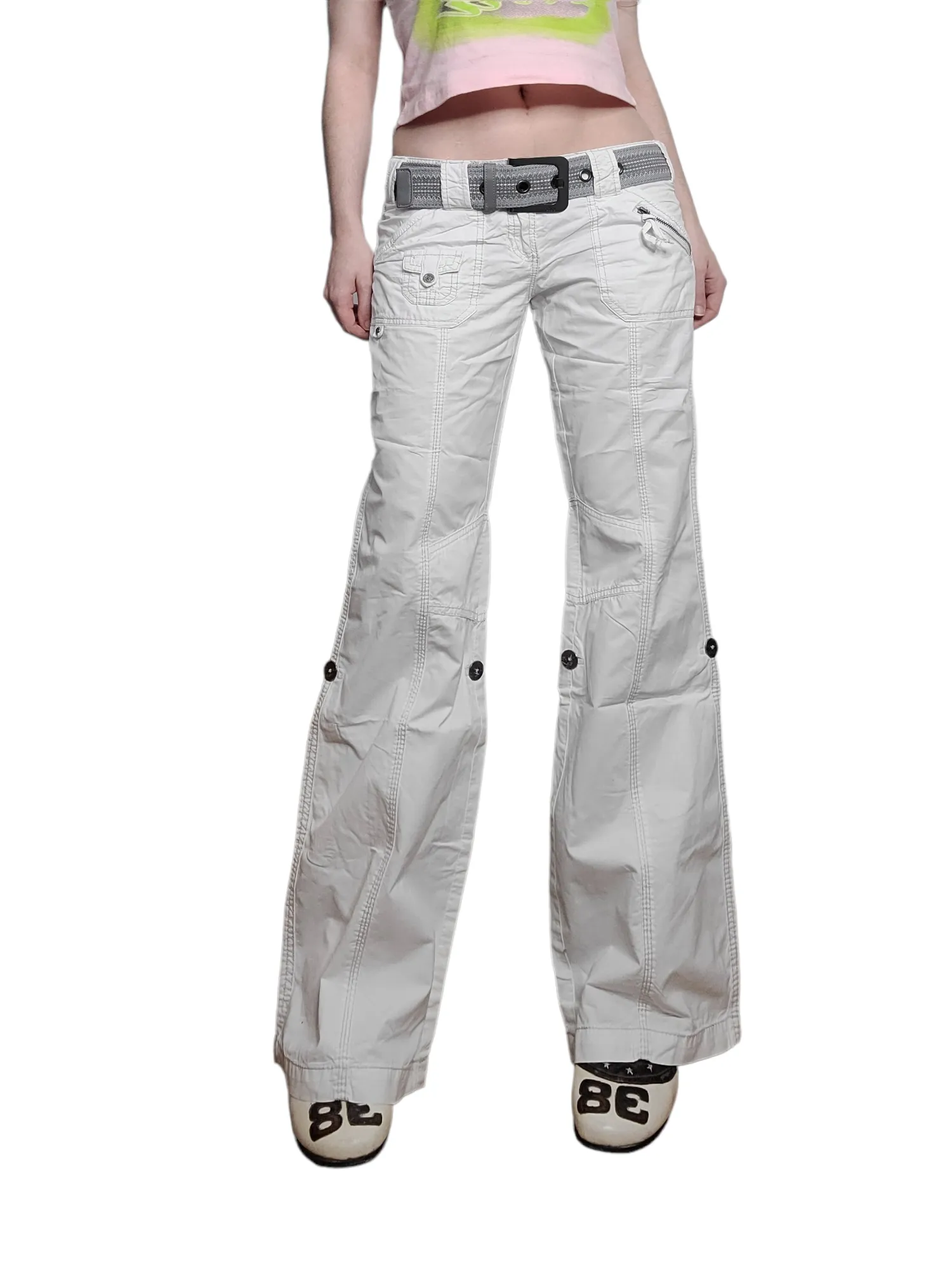 90s vintage low waist cargo