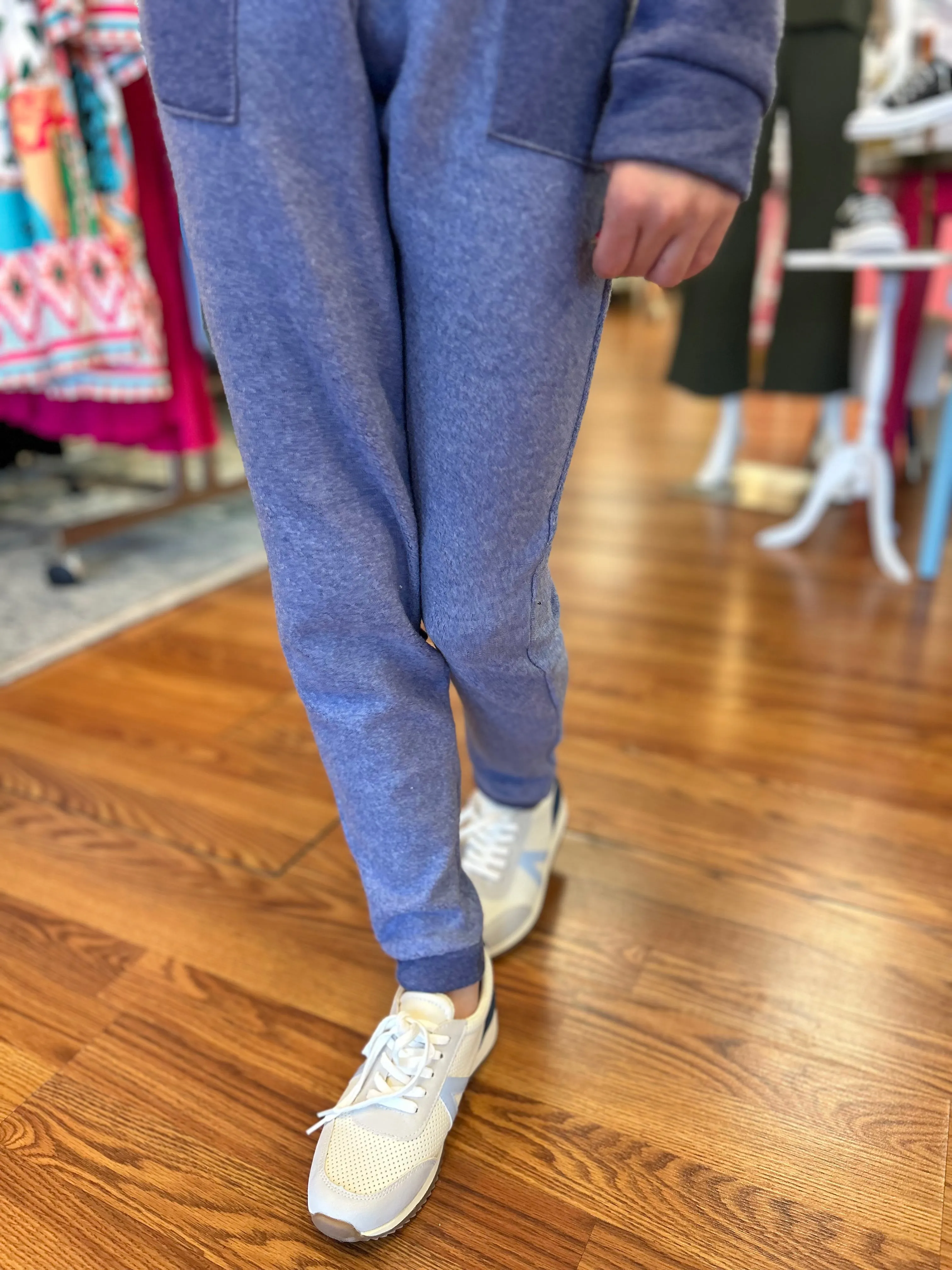 AC407 - Girls Blue Sherpa Jogger