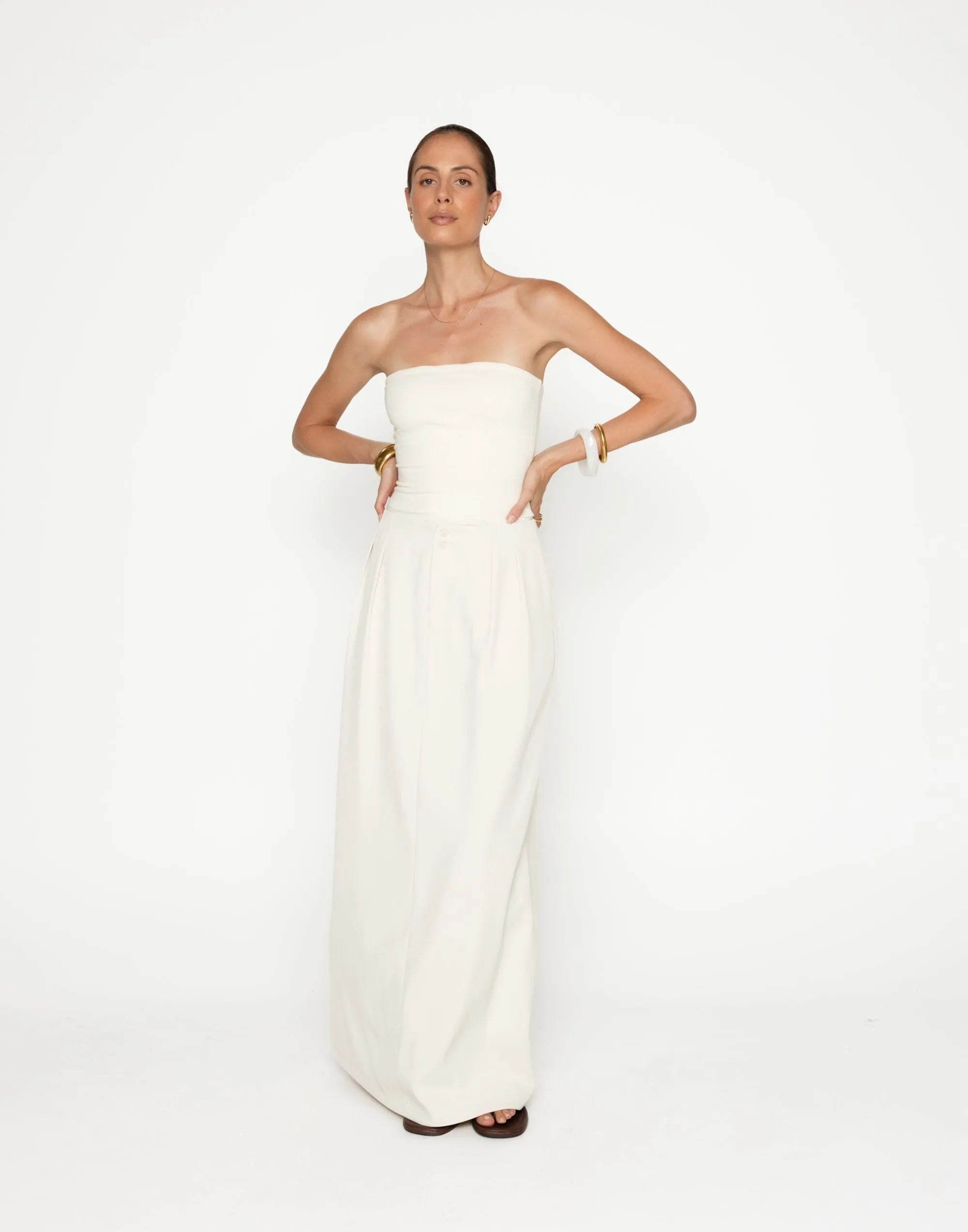 Alden Maxi Skirt (Oat)