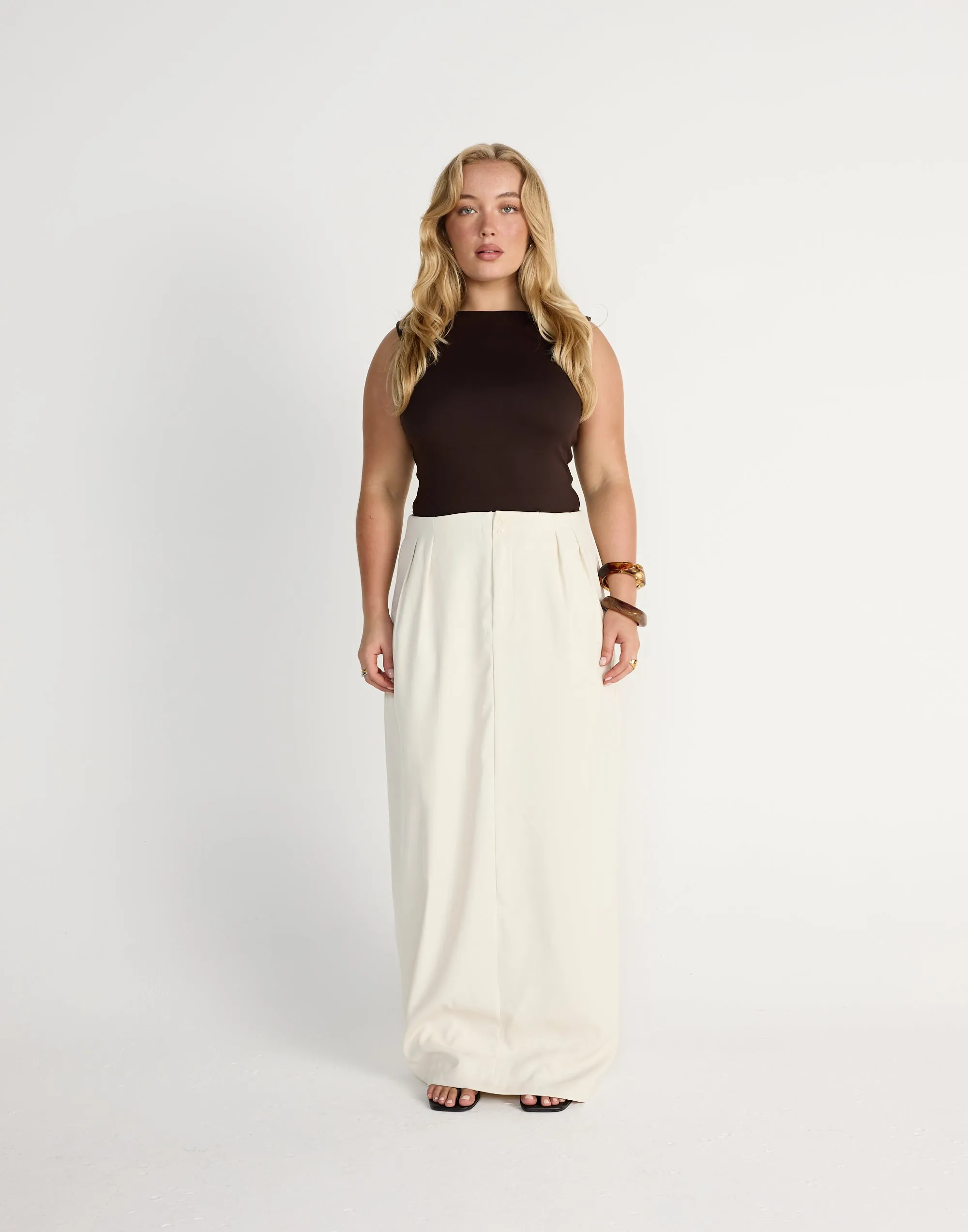 Alden Maxi Skirt (Oat)
