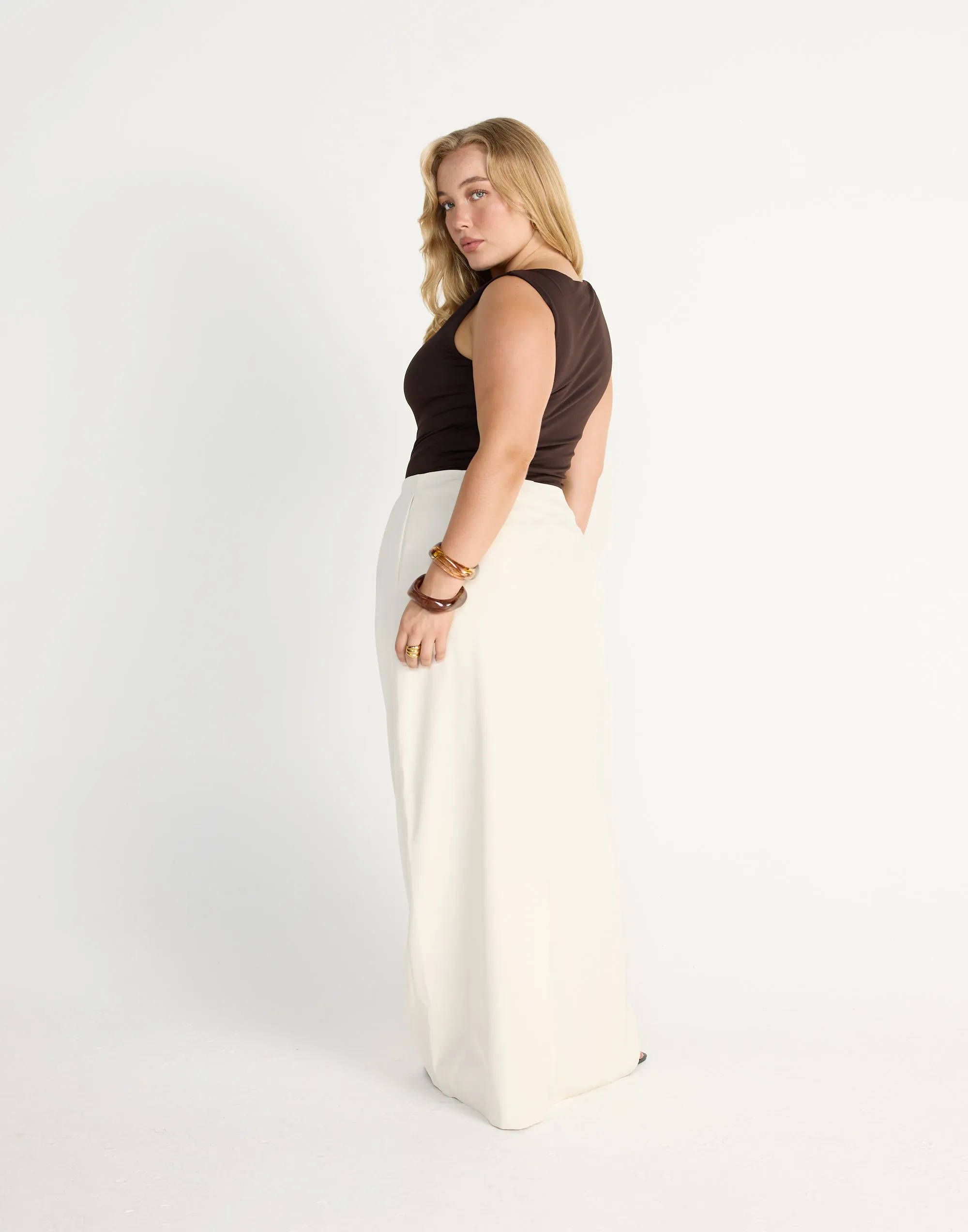 Alden Maxi Skirt (Oat)