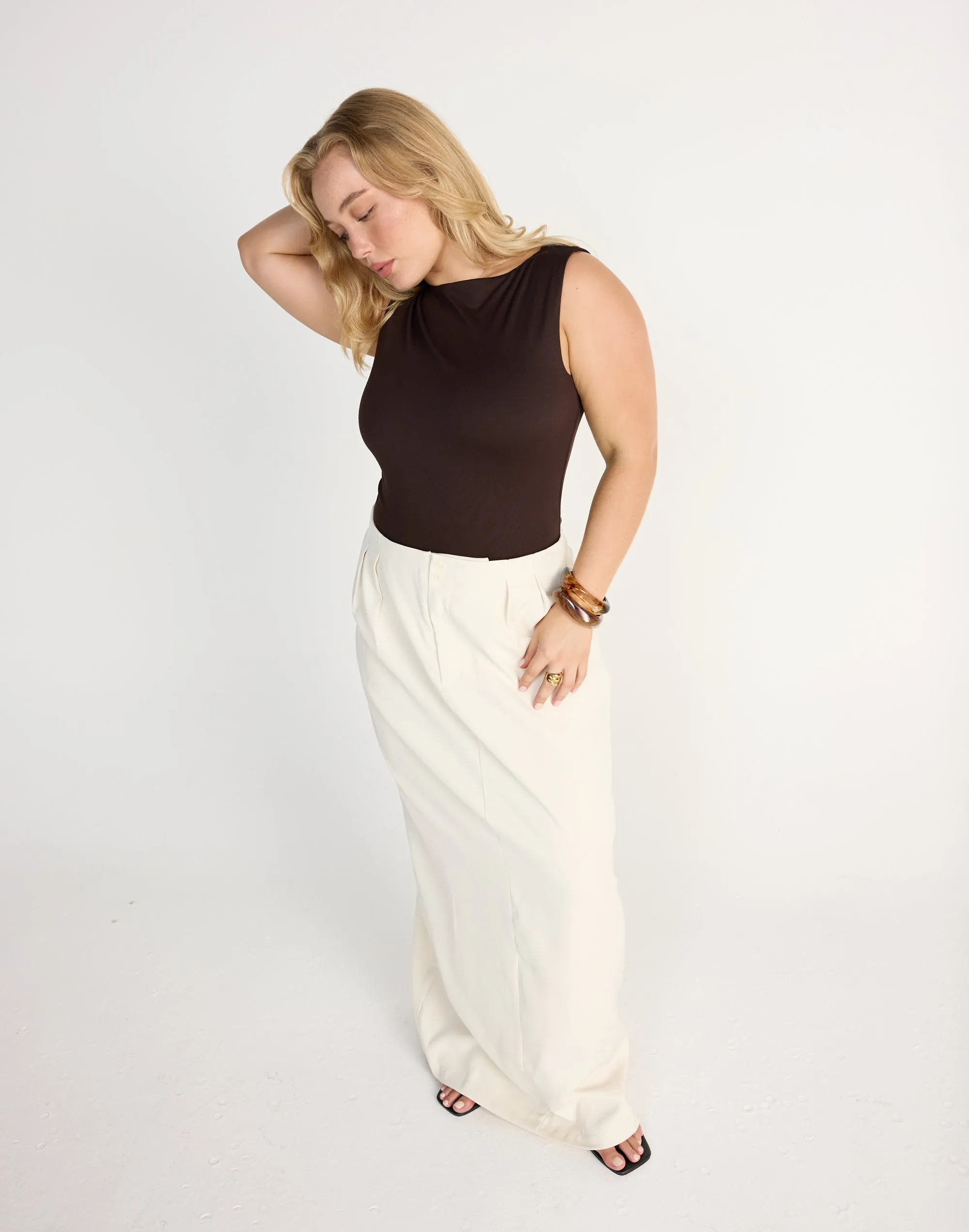 Alden Maxi Skirt (Oat)