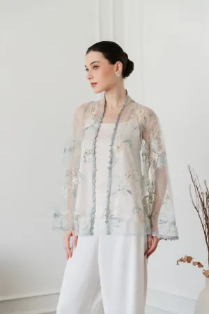 Aliva Outer Top in Blue Tosca