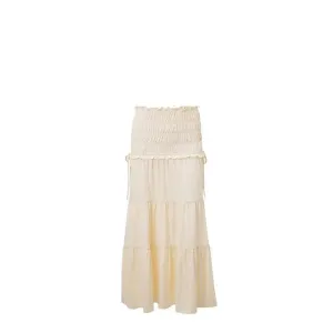 American And French Style Pure Desire V-neck Top Pleated Wooden Ear Skirt Suit