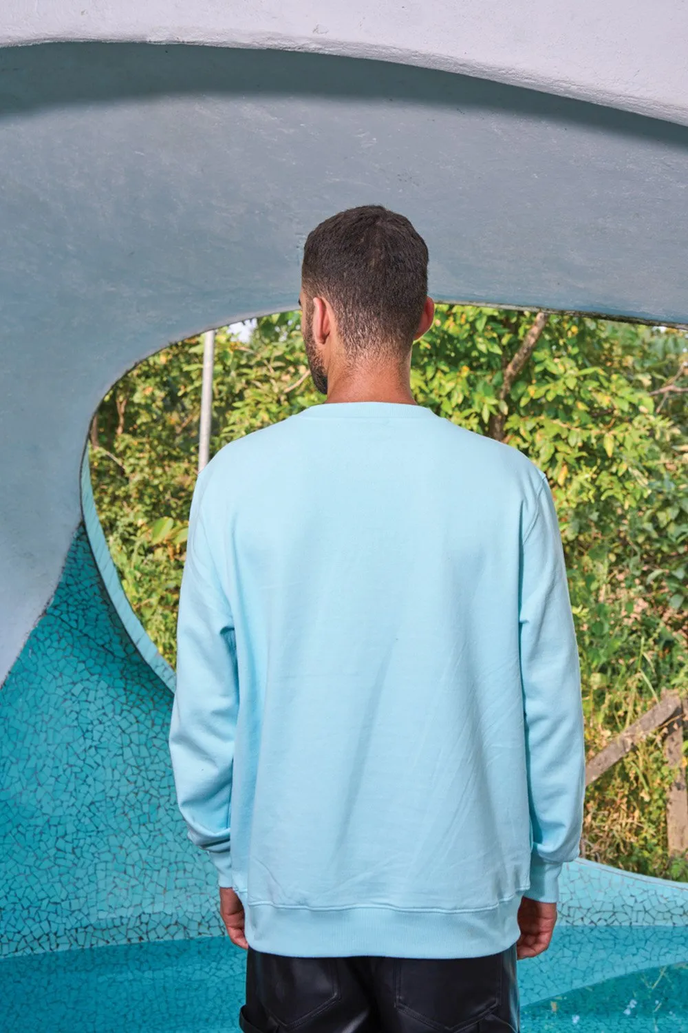 Aqua Shaken SpongeBob Oversized Sweatshirt