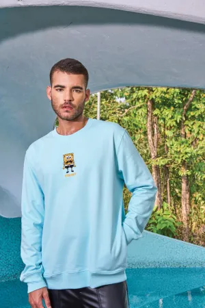 Aqua Shaken SpongeBob Oversized Sweatshirt