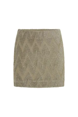 Aretz Mini Skirt | Champagne