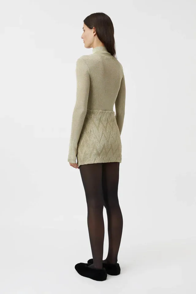 Aretz Mini Skirt | Champagne