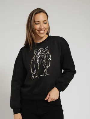 Basic Fleece Pullover - Black
