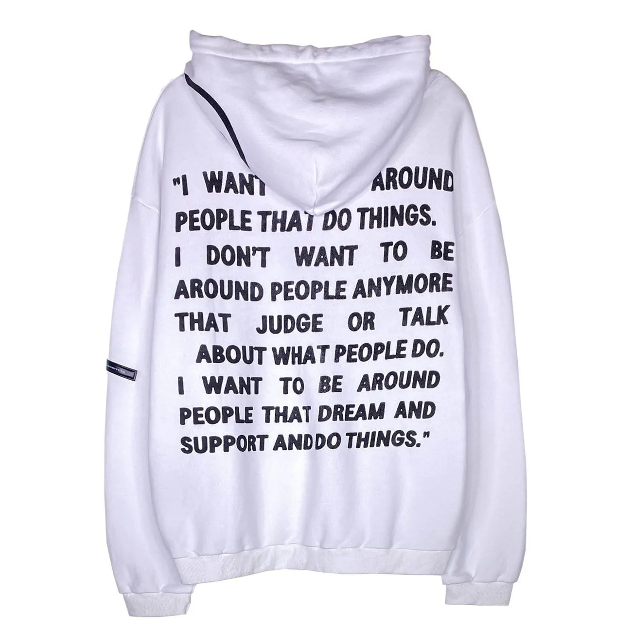 Bear Full Letters Oversized Washed Hoodie