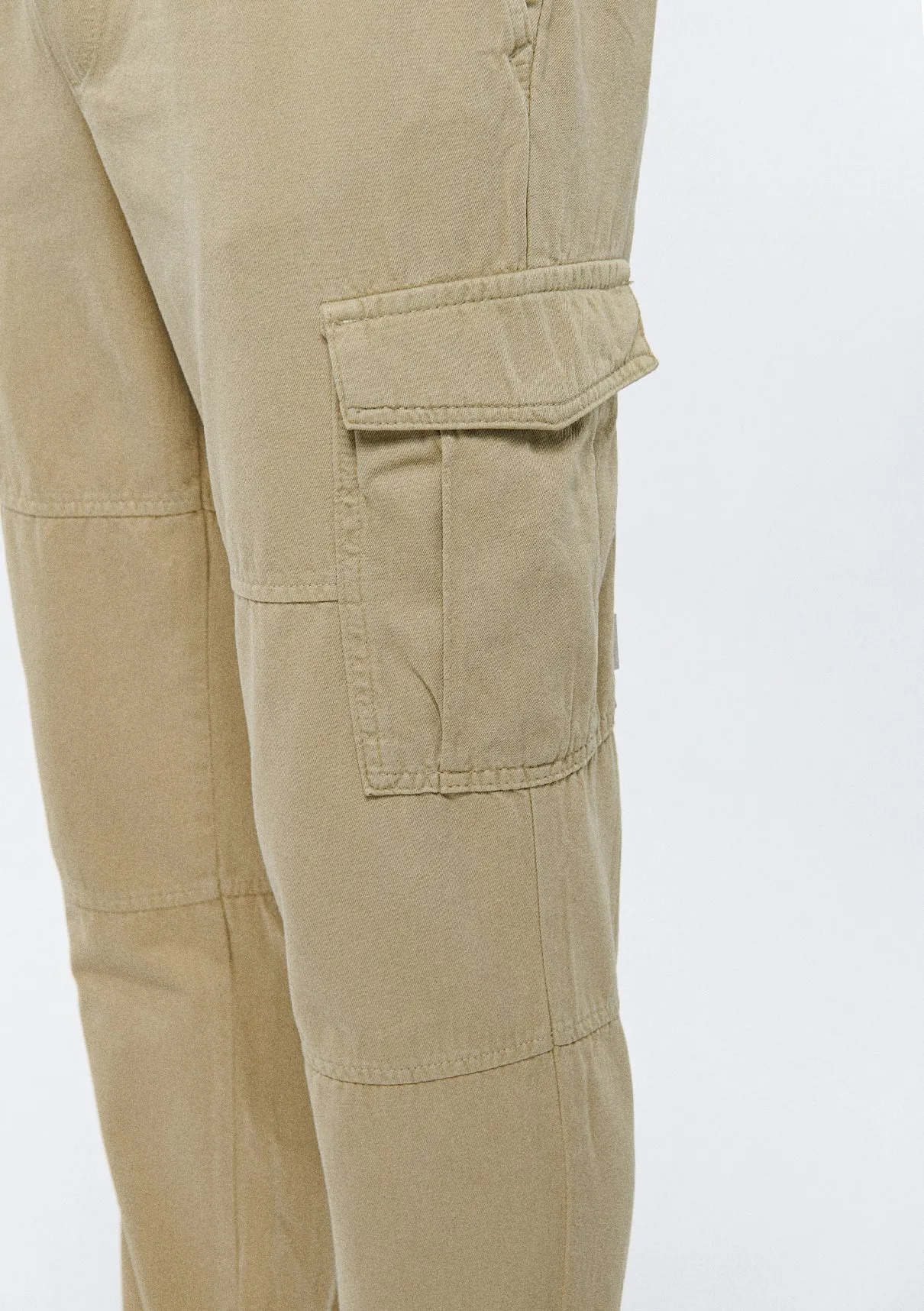 Beige Cargo Pants