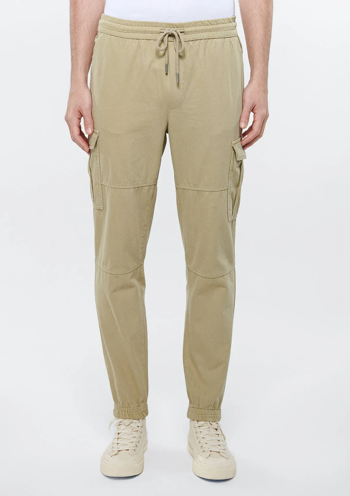 Beige Cargo Pants