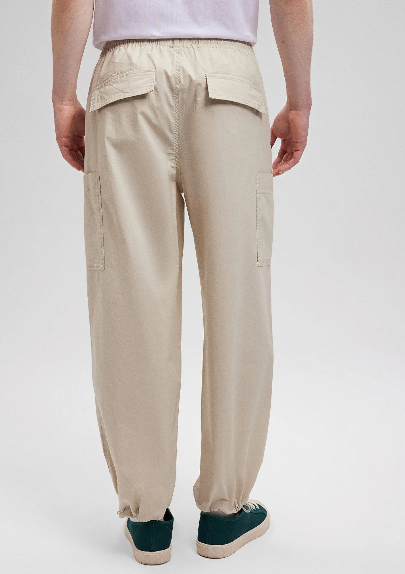 Beige Cargo Pants