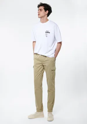 Beige Cargo Pants