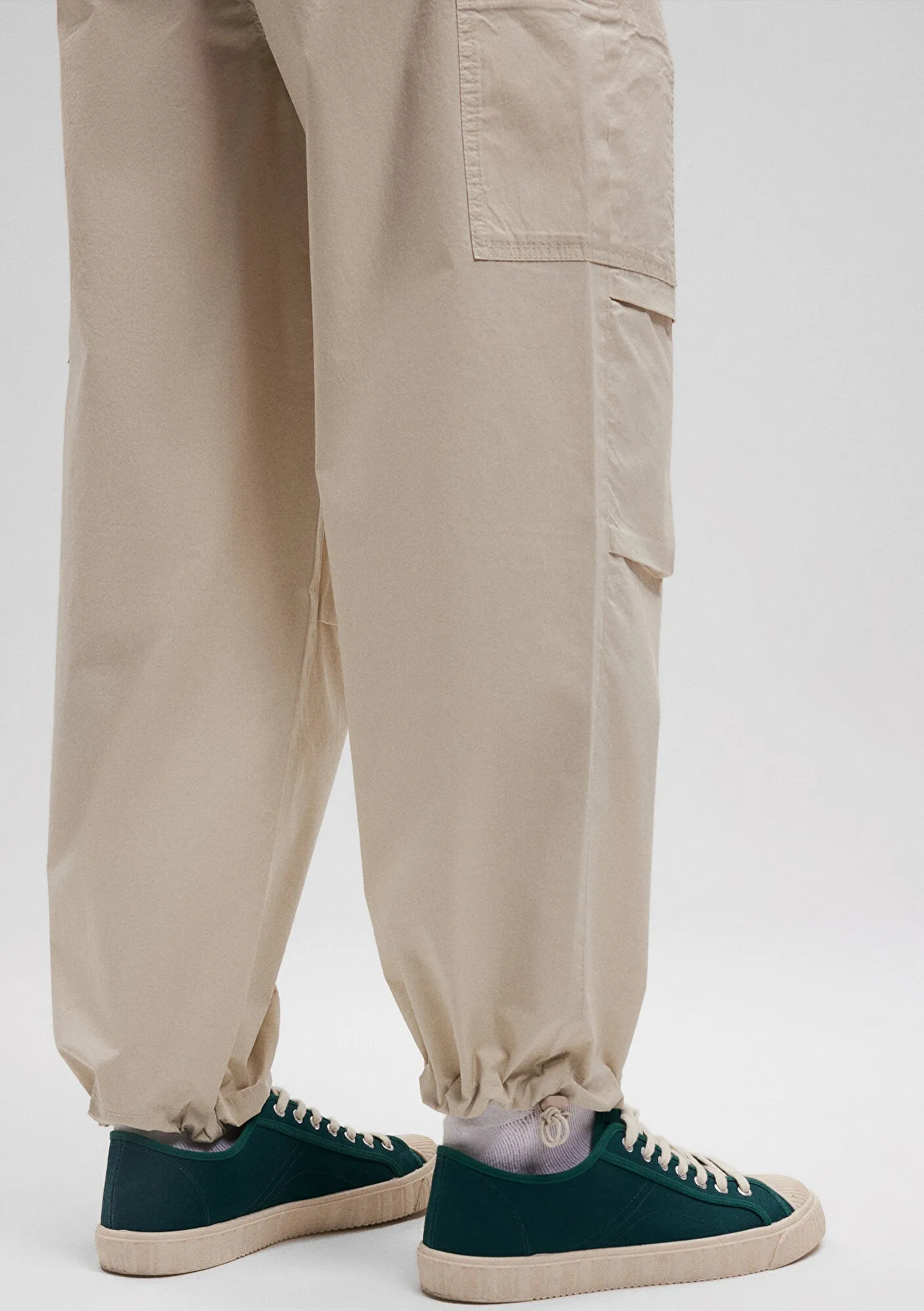 Beige Cargo Pants