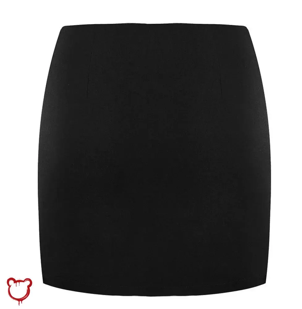 Black O-ring cut skirt