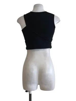 Black Round Neck Blouse