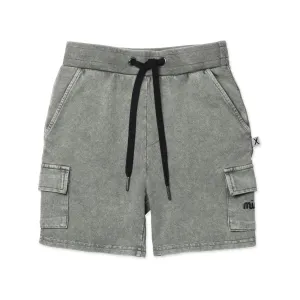Blasted Deluxe Cargo Short- Olive Wash