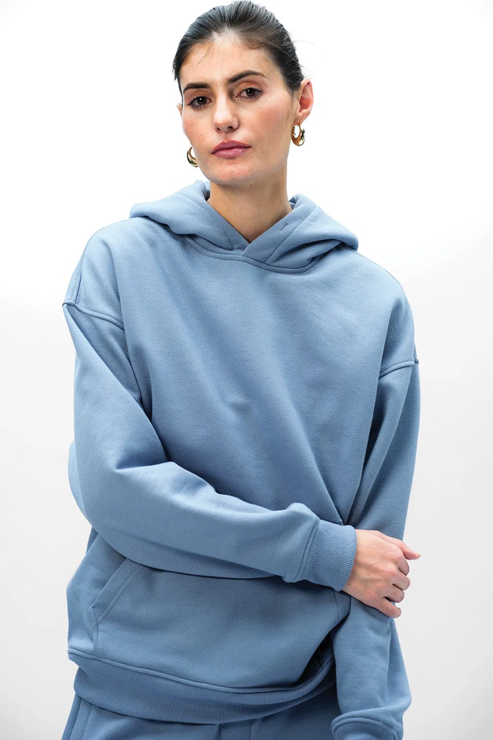 Blue Wear A Hug Oversized Hoodie