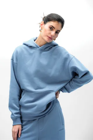 Blue Wear A Hug Oversized Hoodie