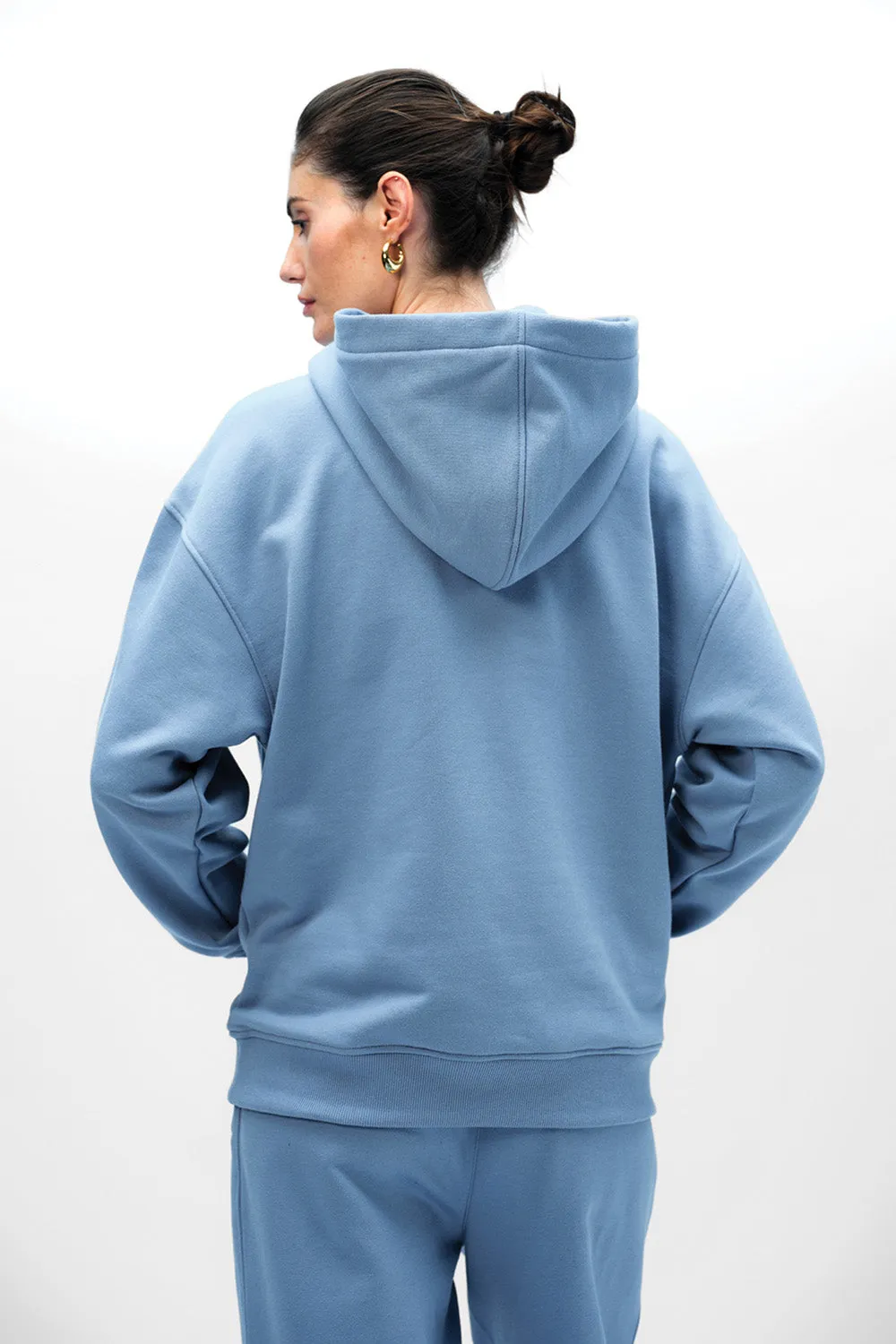 Blue Wear A Hug Oversized Hoodie