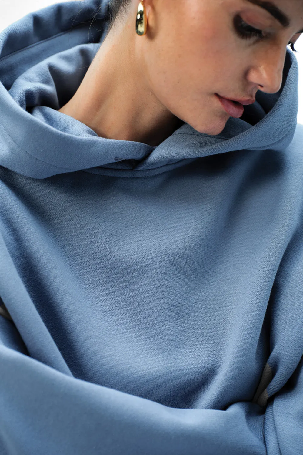 Blue Wear A Hug Oversized Hoodie