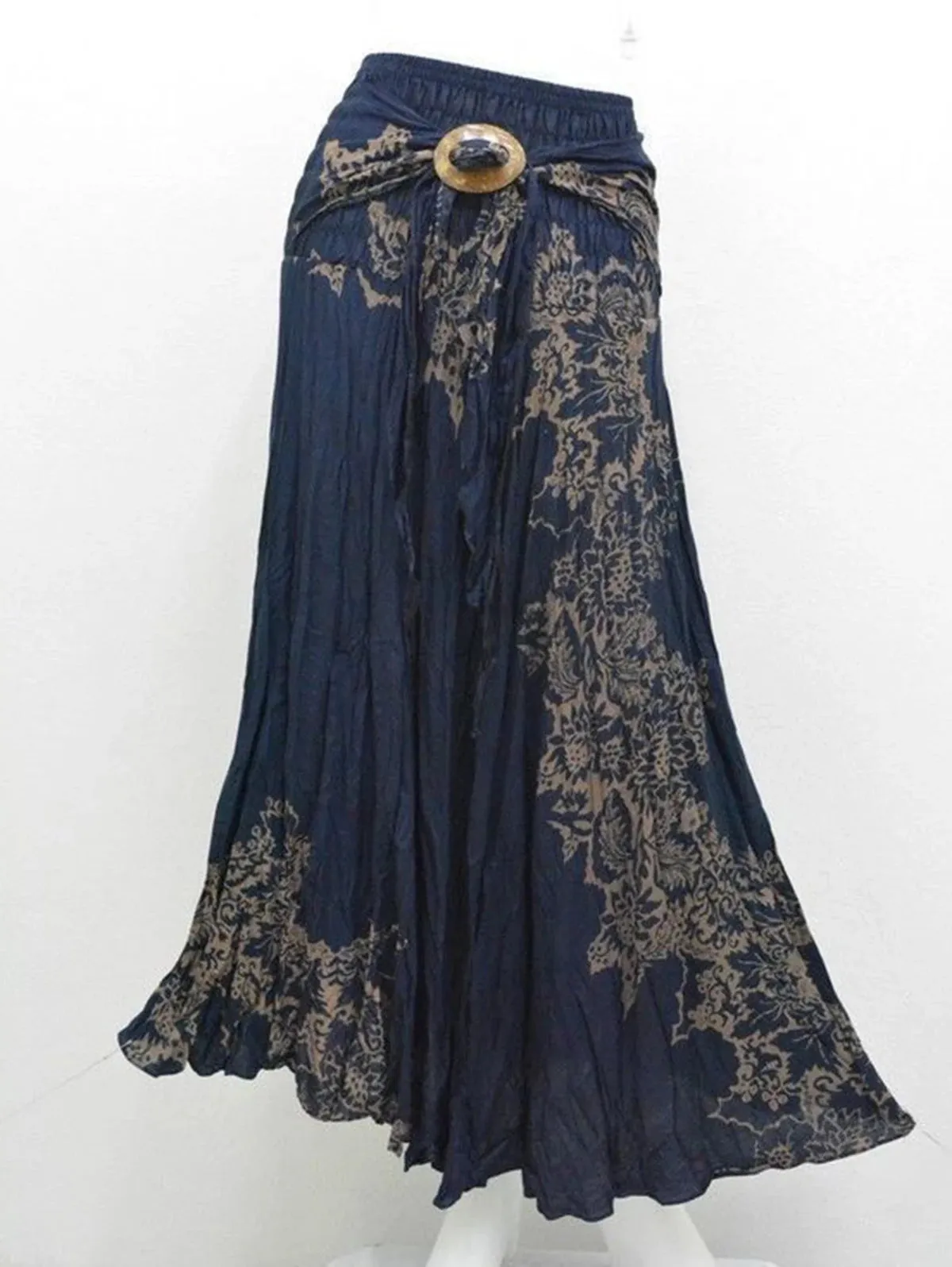 Bohemian Fashion Skirts Roupas Saia New Sexy Woman Long Jupe Boho Flowers Elastic Waist Women Skirt Faldas Bottom Women Clothes