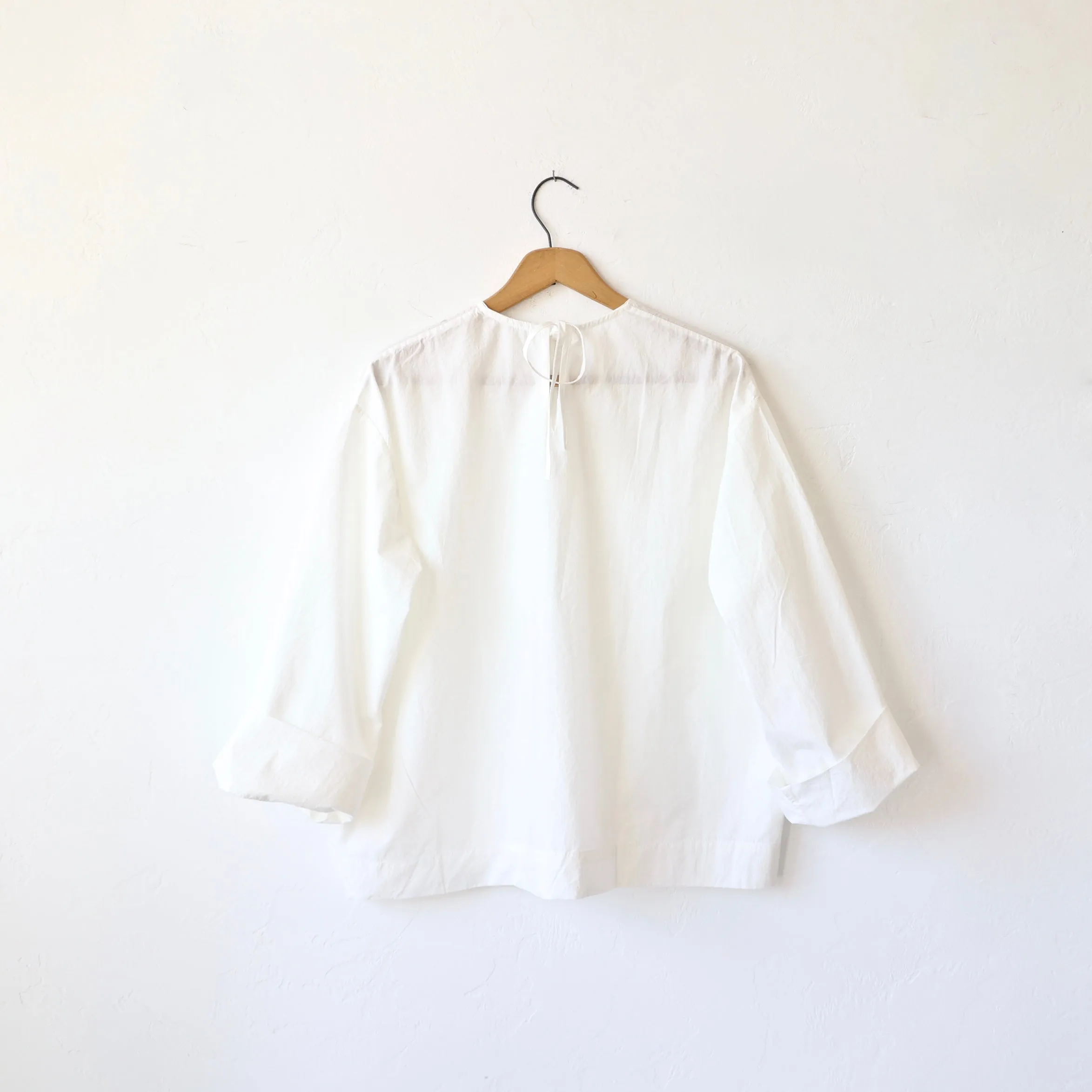 Bon Tie Back Shirt - White