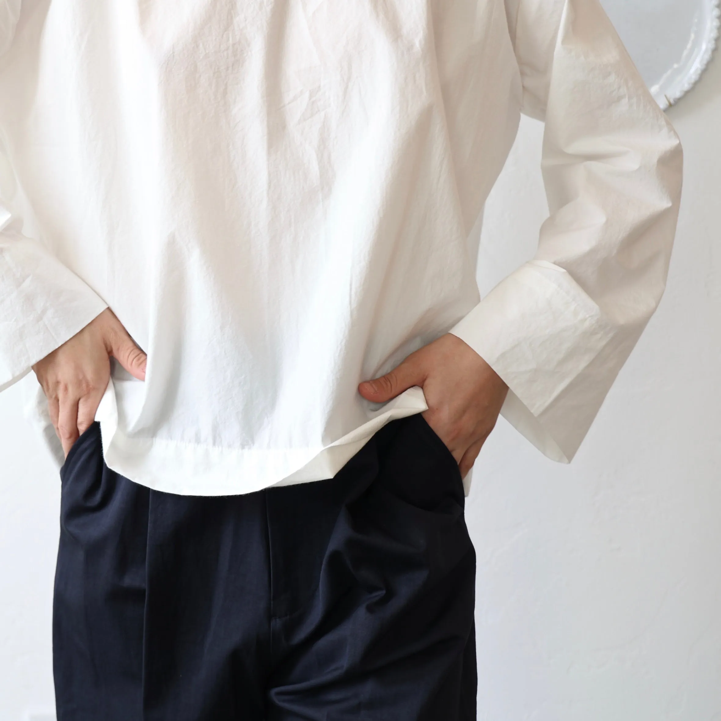 Bon Tie Back Shirt - White