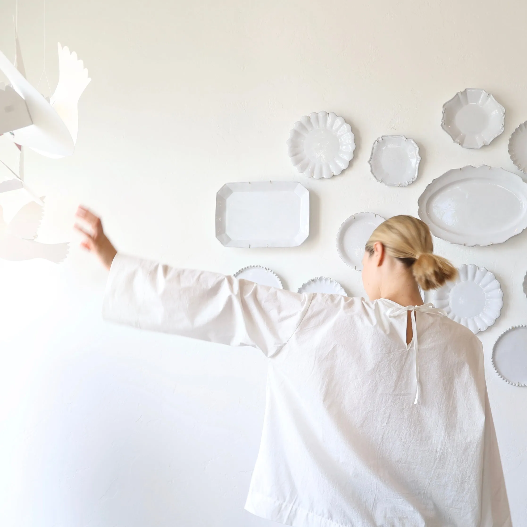 Bon Tie Back Shirt - White