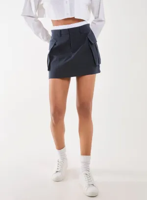 Boxer Style Utility Mini Skirt