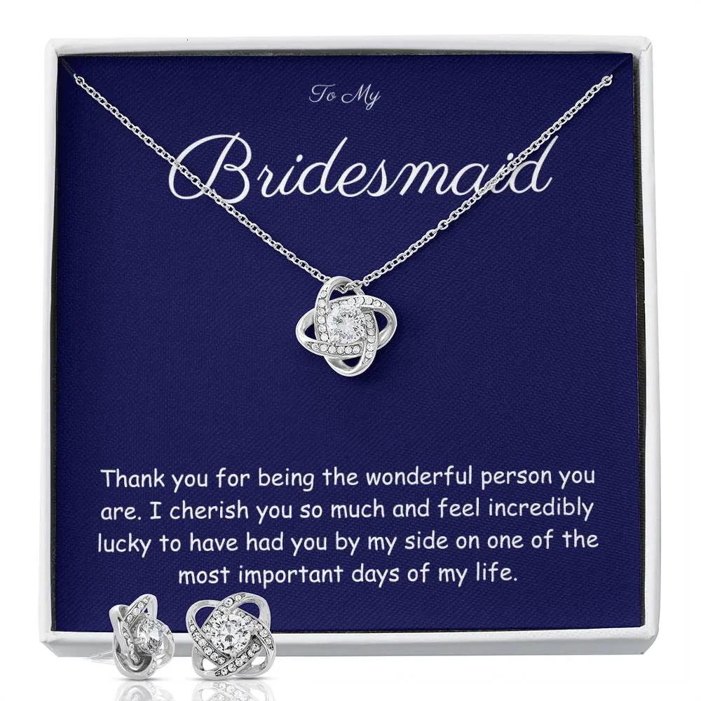 BRIDESMAID GIFT - THE LOVE KNOT SET