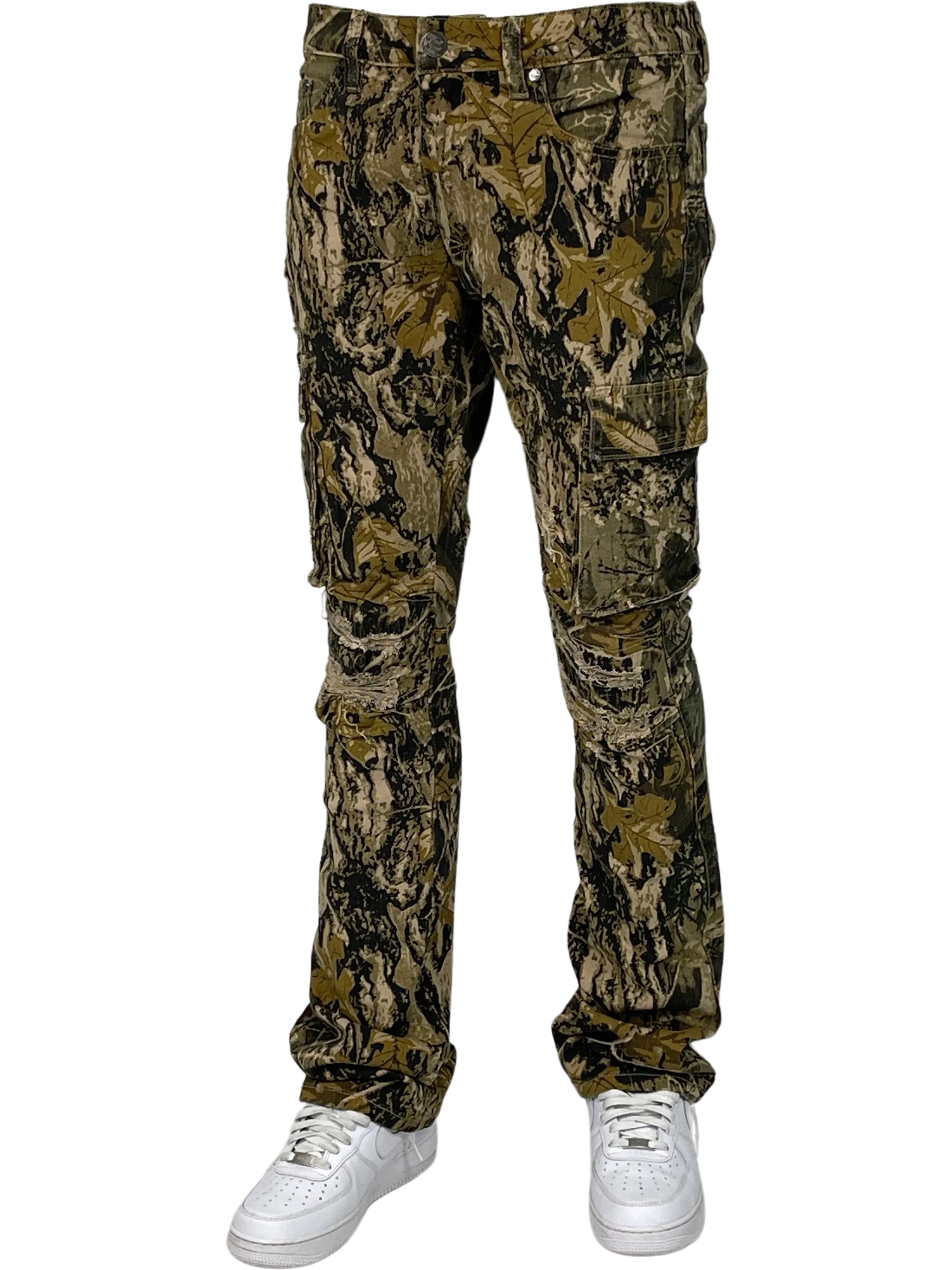 BT-BTP24123-Camo Cargo Stacked Pants