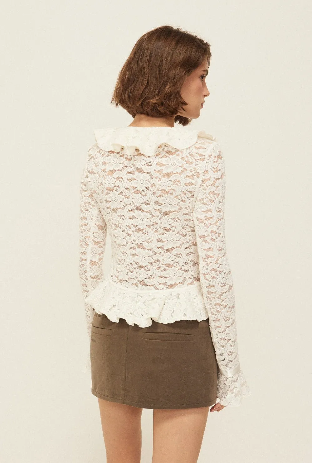 Buckle mini skirt