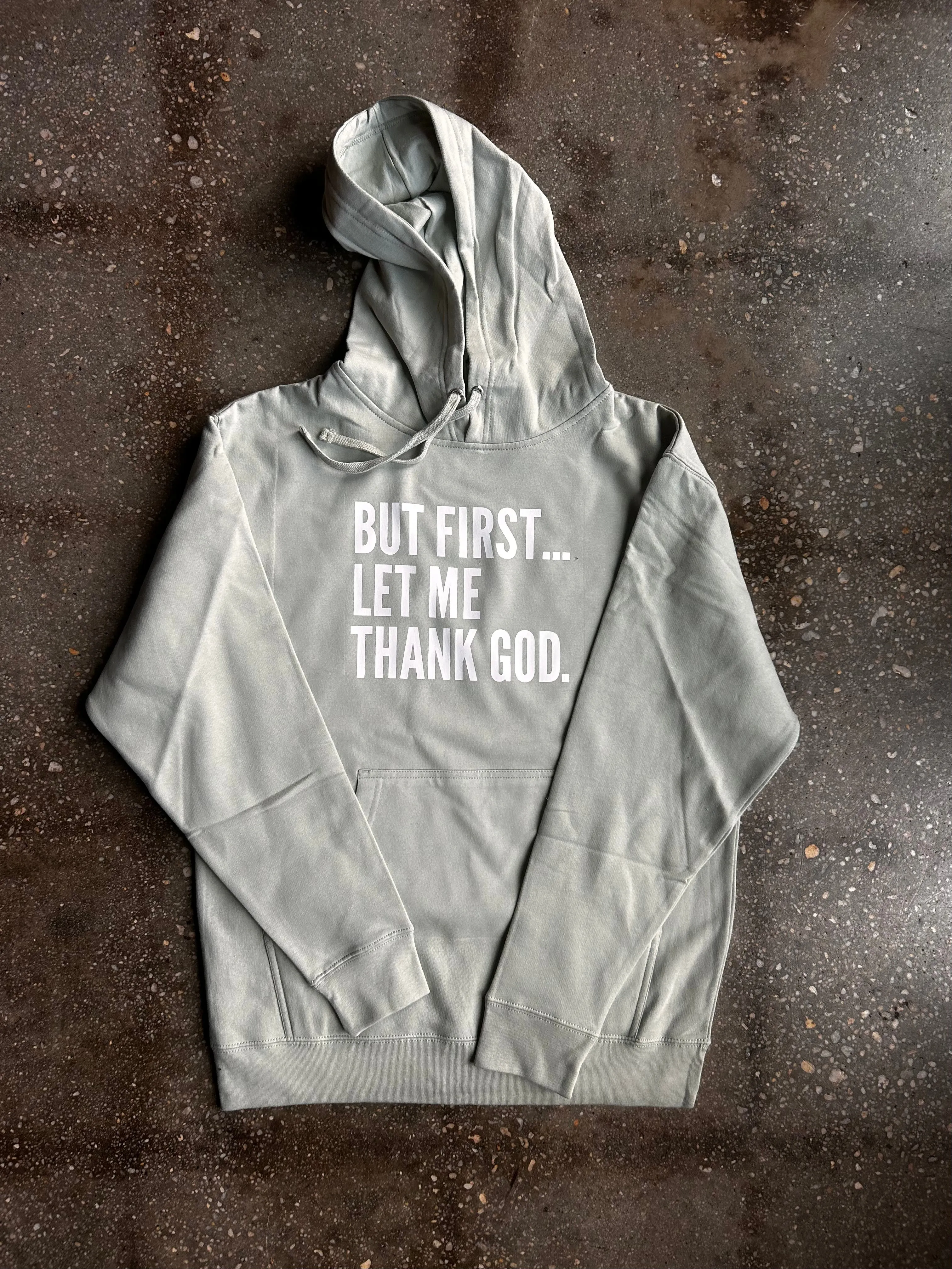 But First... Adult Box Pullover