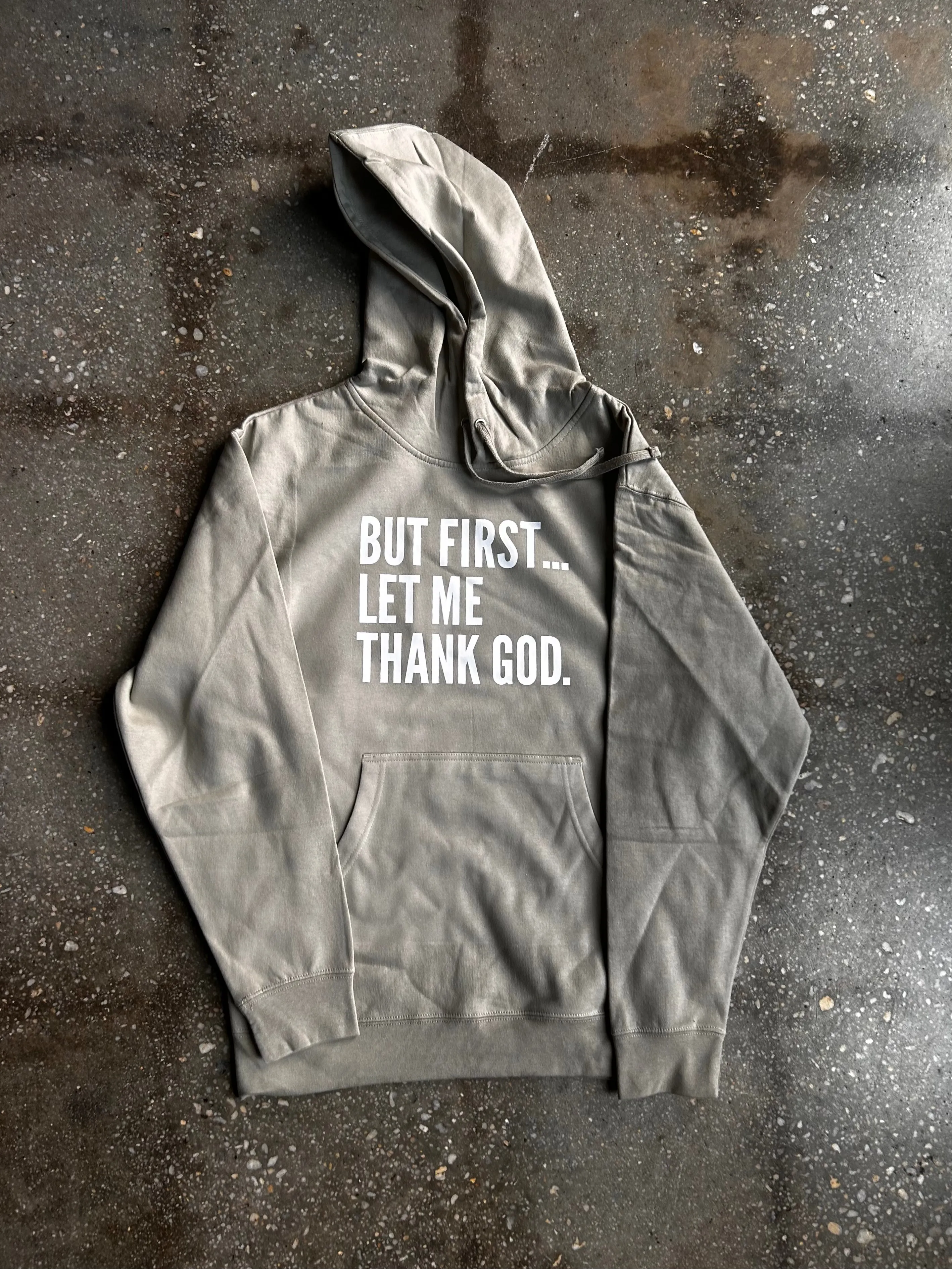 But First... Adult Box Pullover