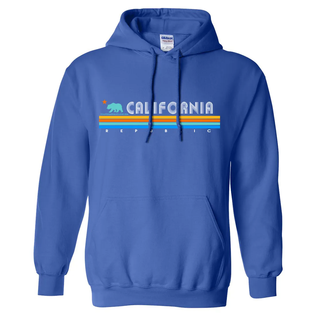 California Republic Vintage Stripe Sweatshirt Hoodie