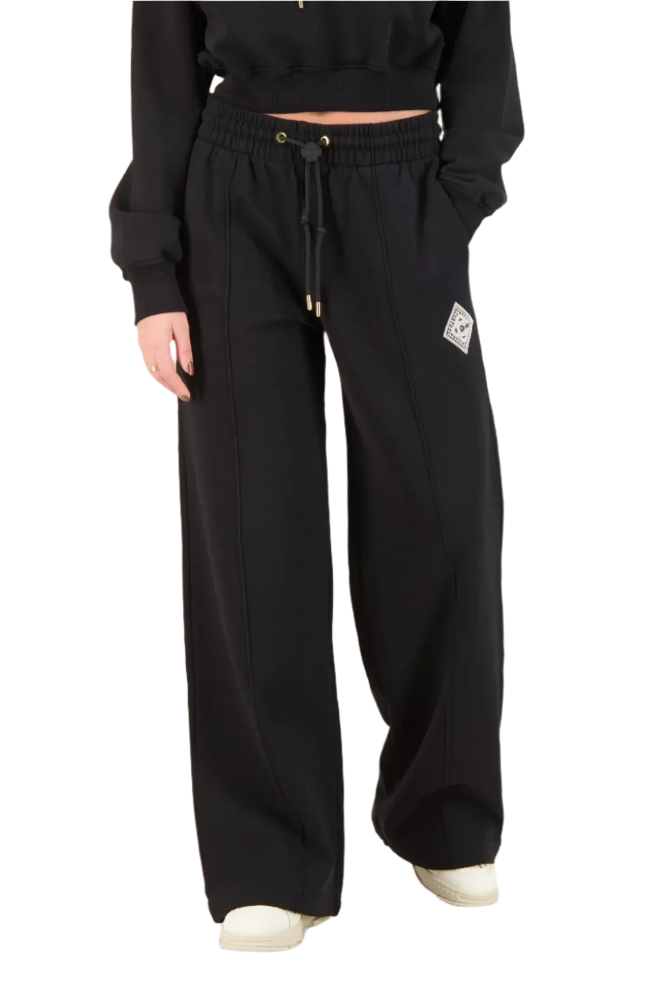 Casablanca Pearl Diamond Patch Jogger Black