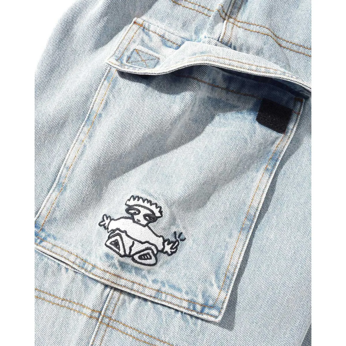 Cash Only - Aleka Cargo Jeans Light Wash