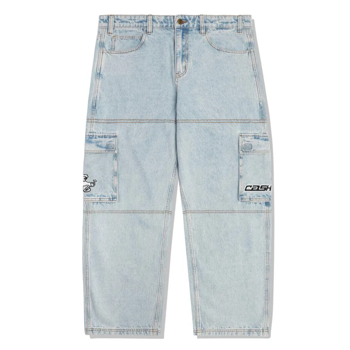Cash Only - Aleka Cargo Jeans Light Wash