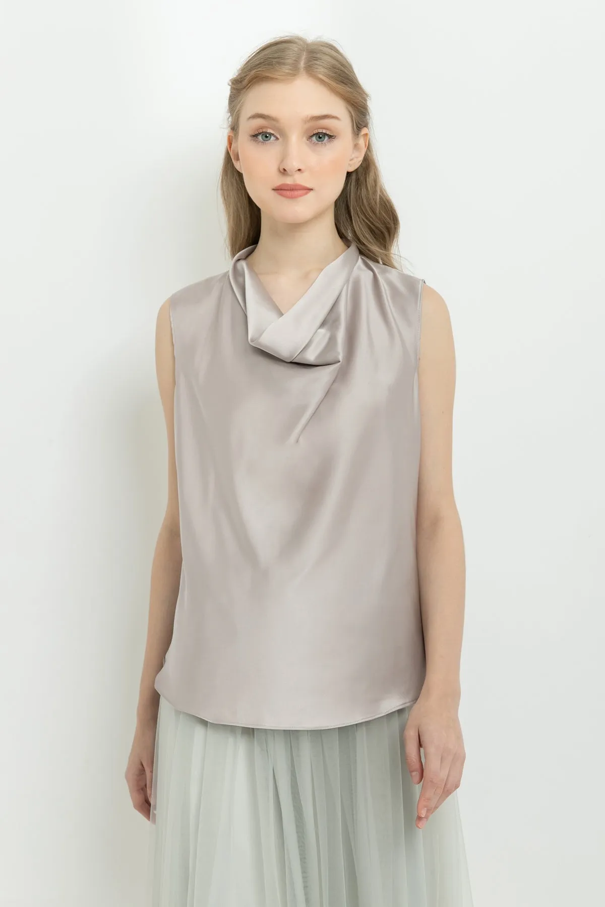 Cher Top in Gray