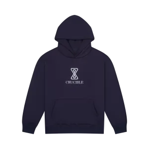 Classic Logo Hoodie - Navy/Cyan Blue