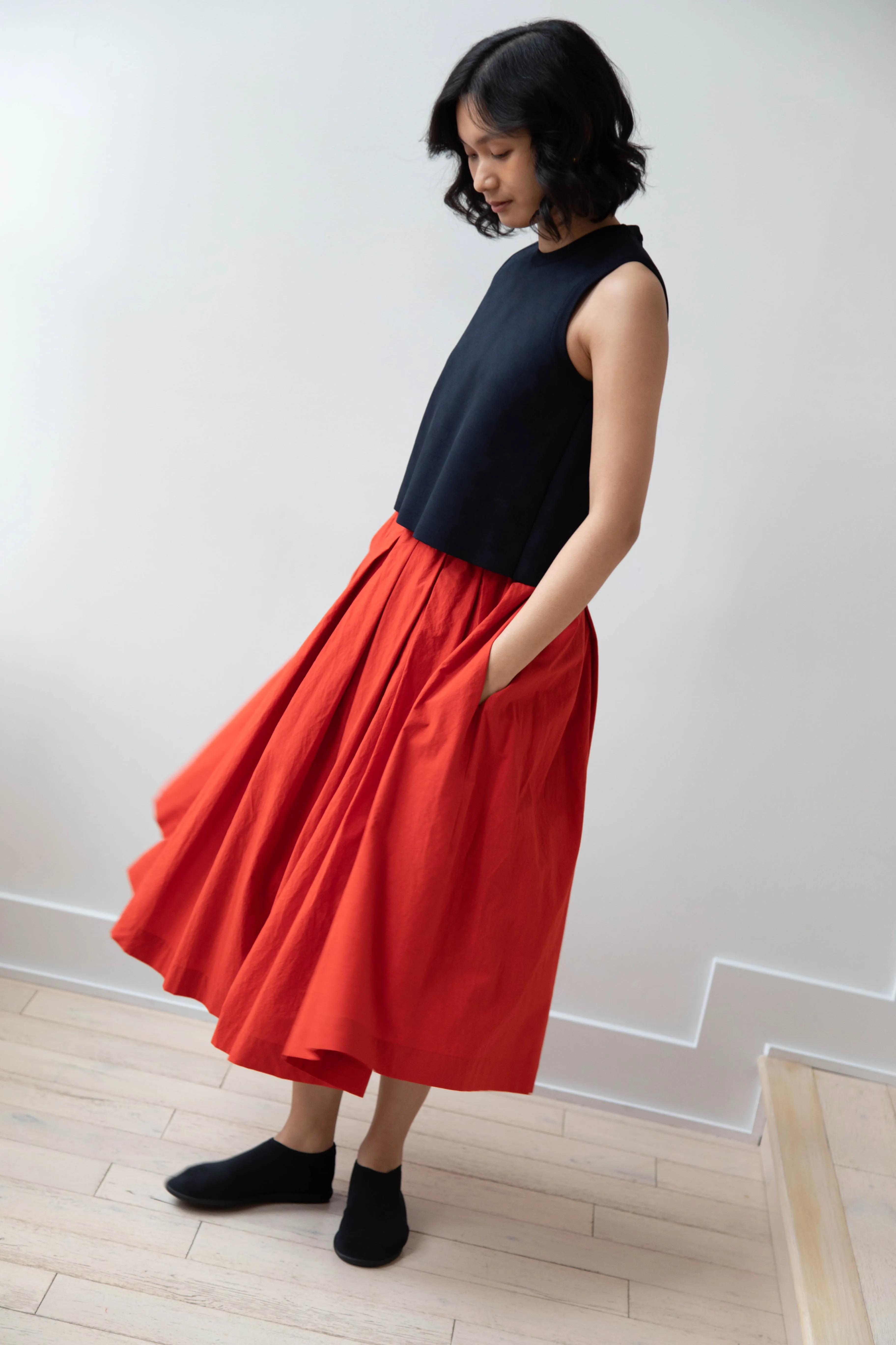 École de Curiosités | Solange Skirt in Red