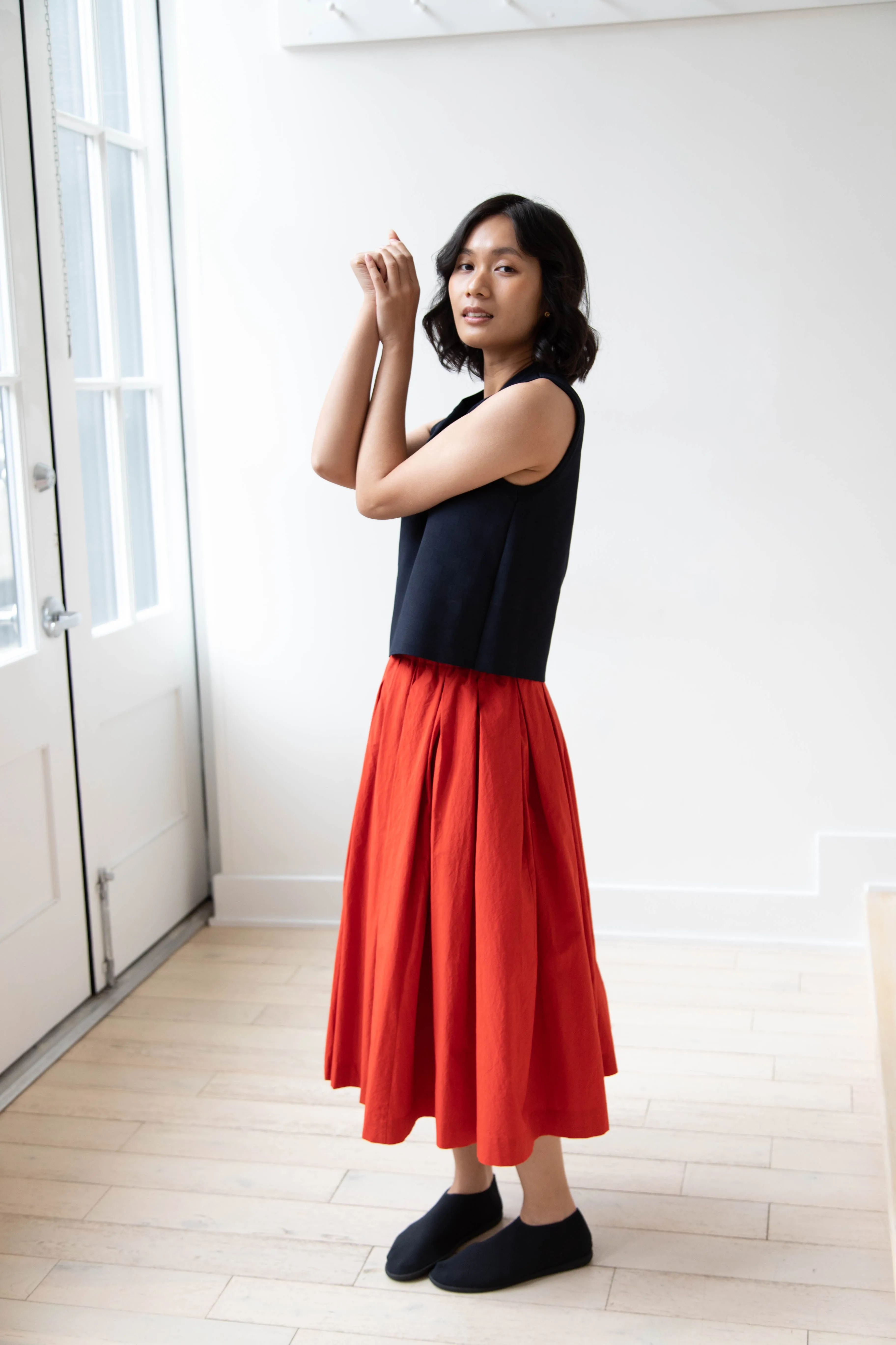 École de Curiosités | Solange Skirt in Red
