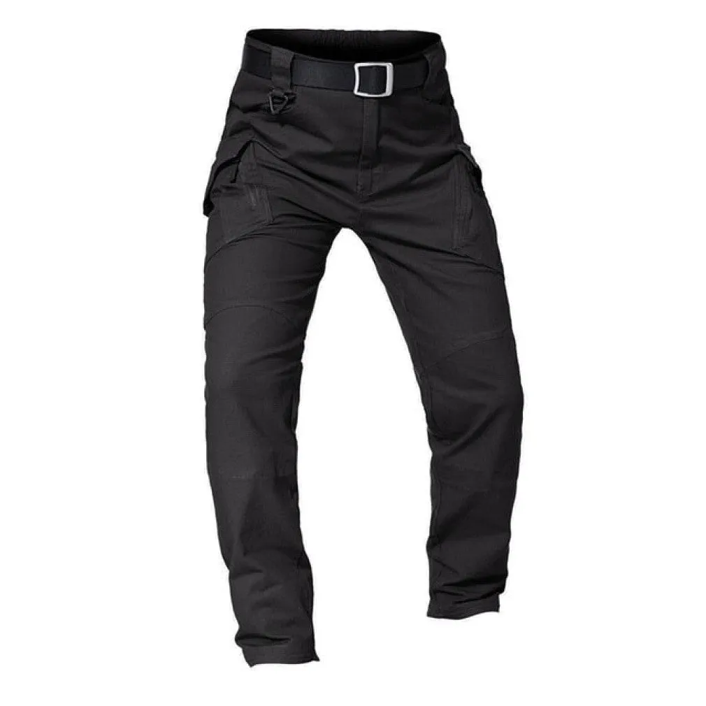 ContiNent 33 Mens Tactical Pants Multiple Pocket Elasticity Military Urban Commuter Tacitcal Trousers Men Slim Fat Cargo Pant 5XL