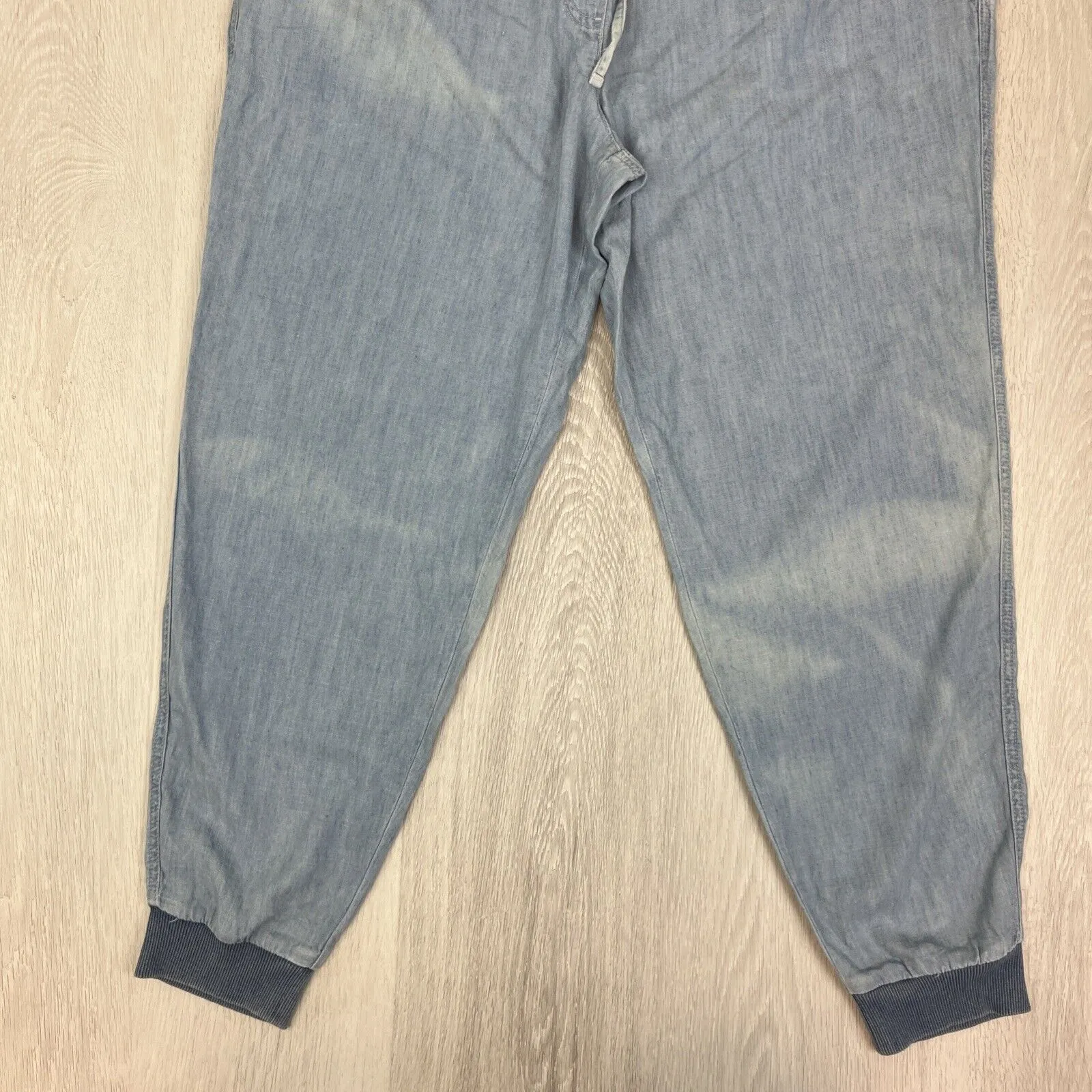 Country Road CR Denim Womens Blue Turkish Denim Jogger Pants Size 16
