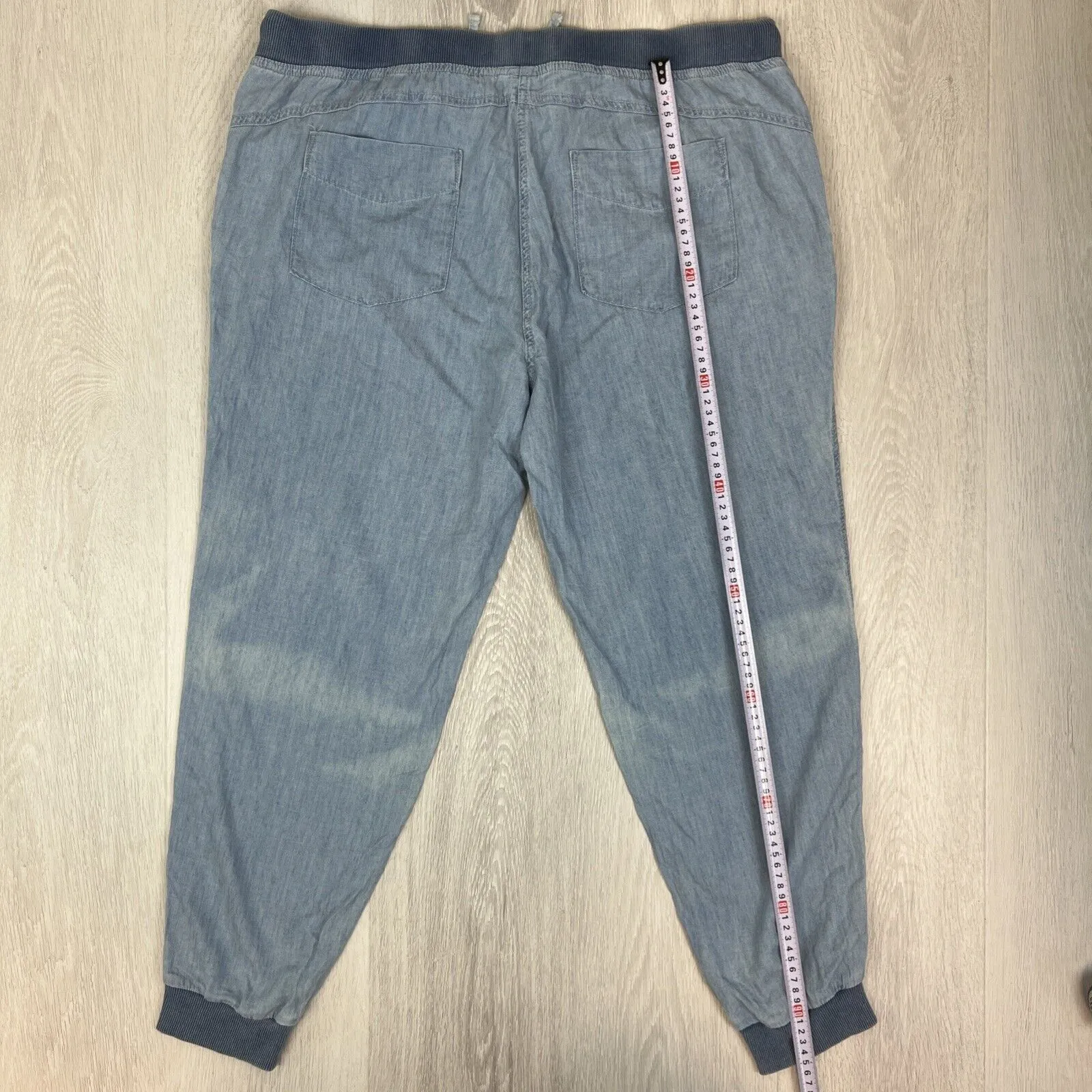 Country Road CR Denim Womens Blue Turkish Denim Jogger Pants Size 16
